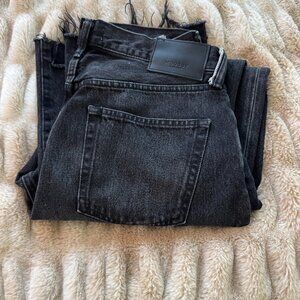 Moussy Vintage Black Straight Leg Denim Jean size 30